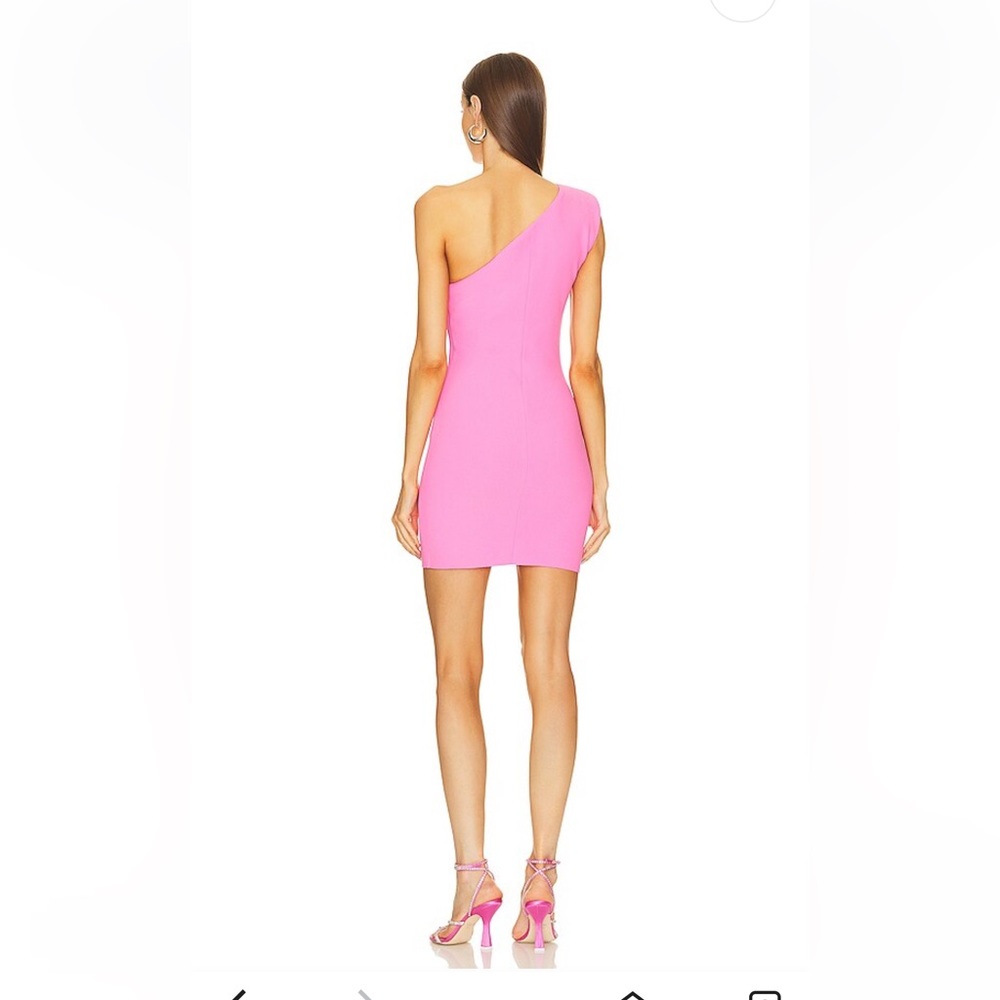 Amanda Uprichard Kyra Dress in shocking pink - Picture 2 of 5